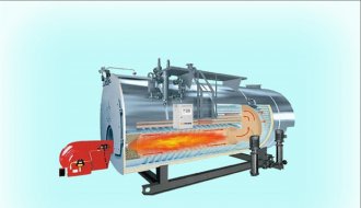 Fishmeal plant gas three-pass steam boiler system