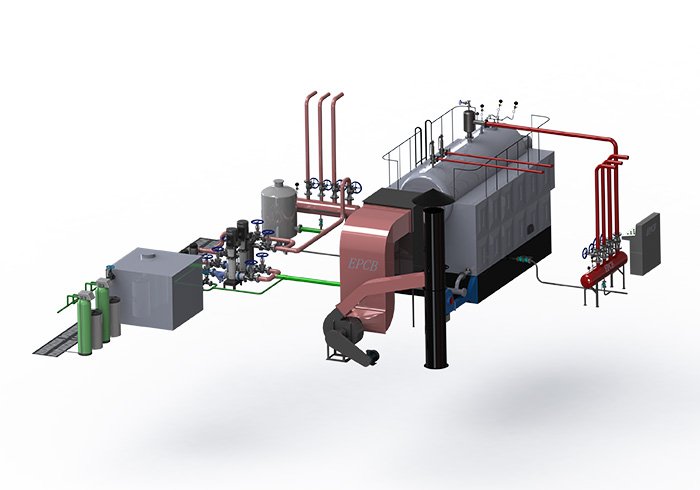 EPCB Horizontal Single Drum Fixed Grate Manual Biomass Fired Hot Water Boiler