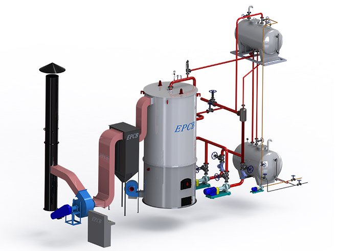 Vertical Fixed Grate Biomass Fired Thermal Oil Boiler| EPCB
