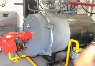 350KW Industrial Gas-fired Hot Water Boiler System in China