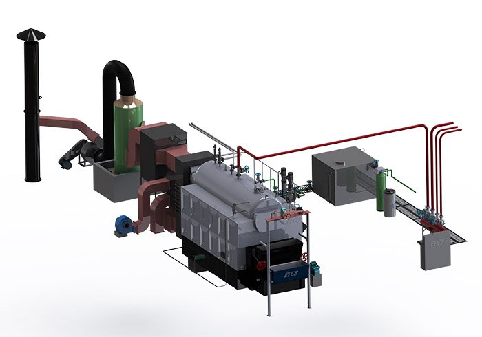 Special coal-fired biomass fired steam boiler for chemical industry
