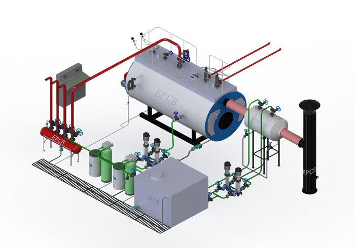 Steam Boiler for Sugar Industry Three Pass Fuel Saving