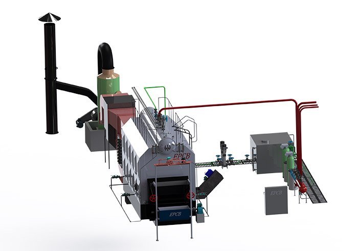 EPCB Double Drums Steam Boiler | Biomass Fired Steam Boiler for ...