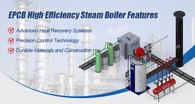 EPCB High Efficiency Steam Boiler Features