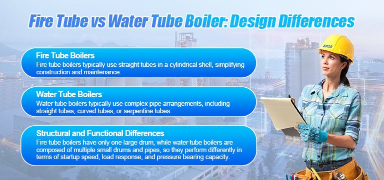 Fire Tube vs Water Tube Boiler: Design Differences