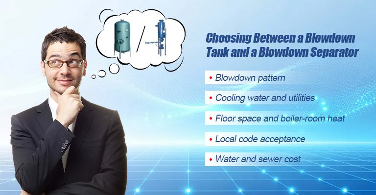 Choosing Between a Blowdown Tank and a Blowdown Separator